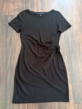 White House Black Market Womens Cocktail Dress Casual Party Black Stretch small
